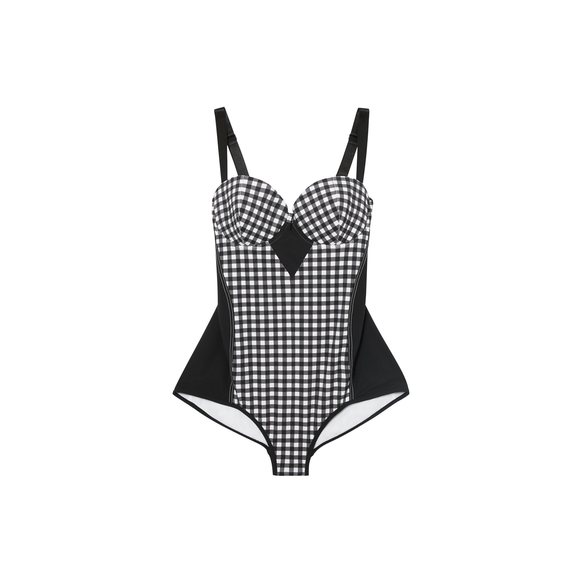 Maillot de bain vichy - Noir