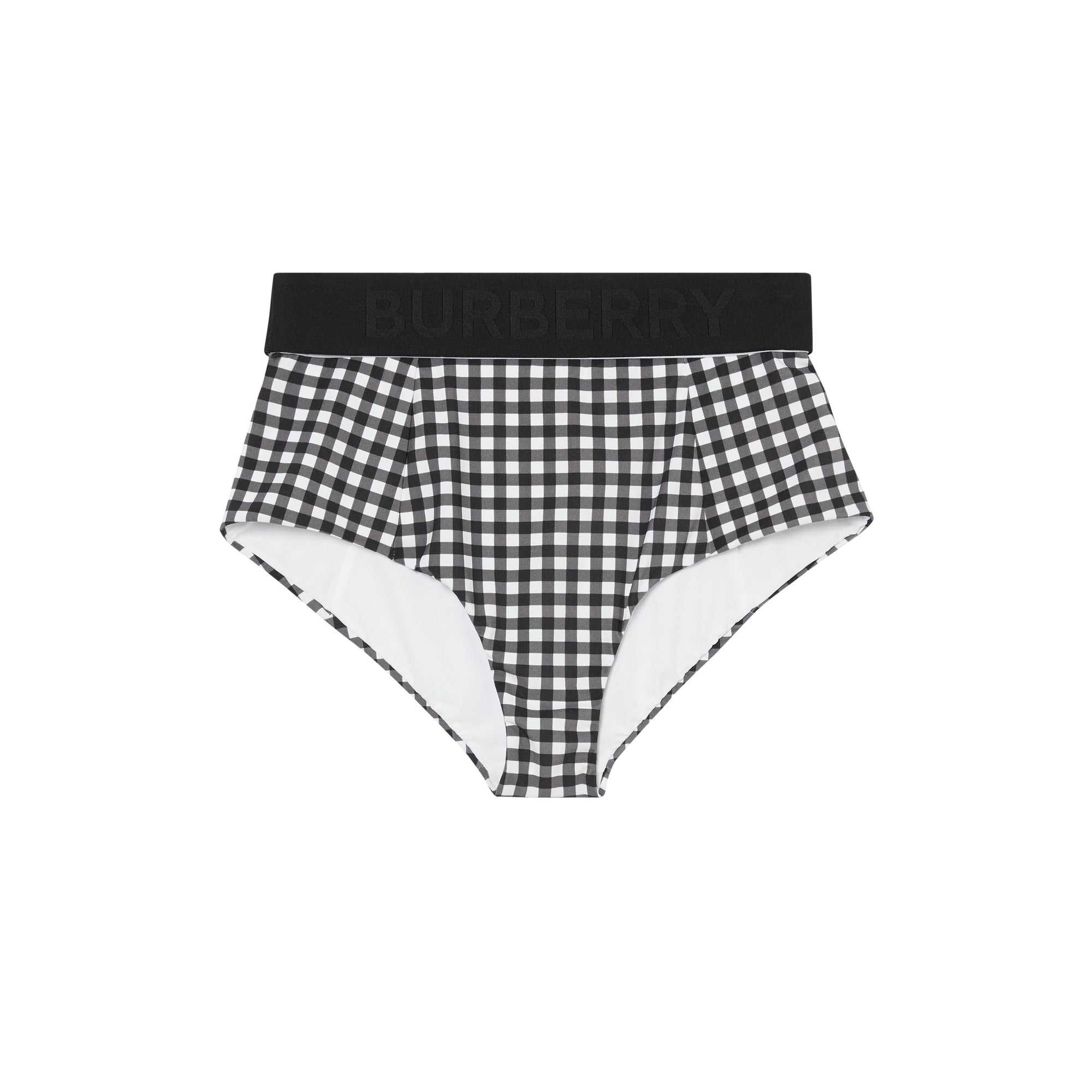 BLACK CHK Bas de bikini vichy avec bande à logo