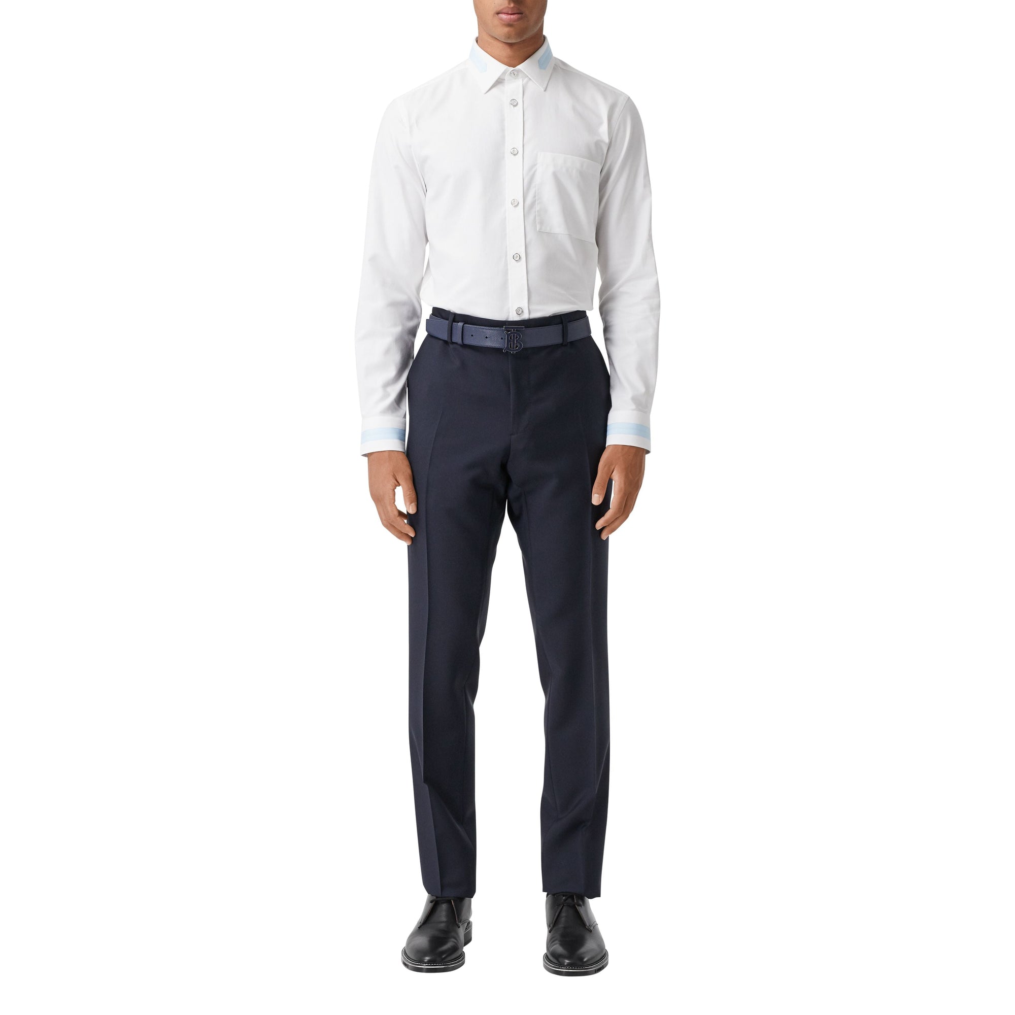 WHITE Chemise Oxford slim en coton
