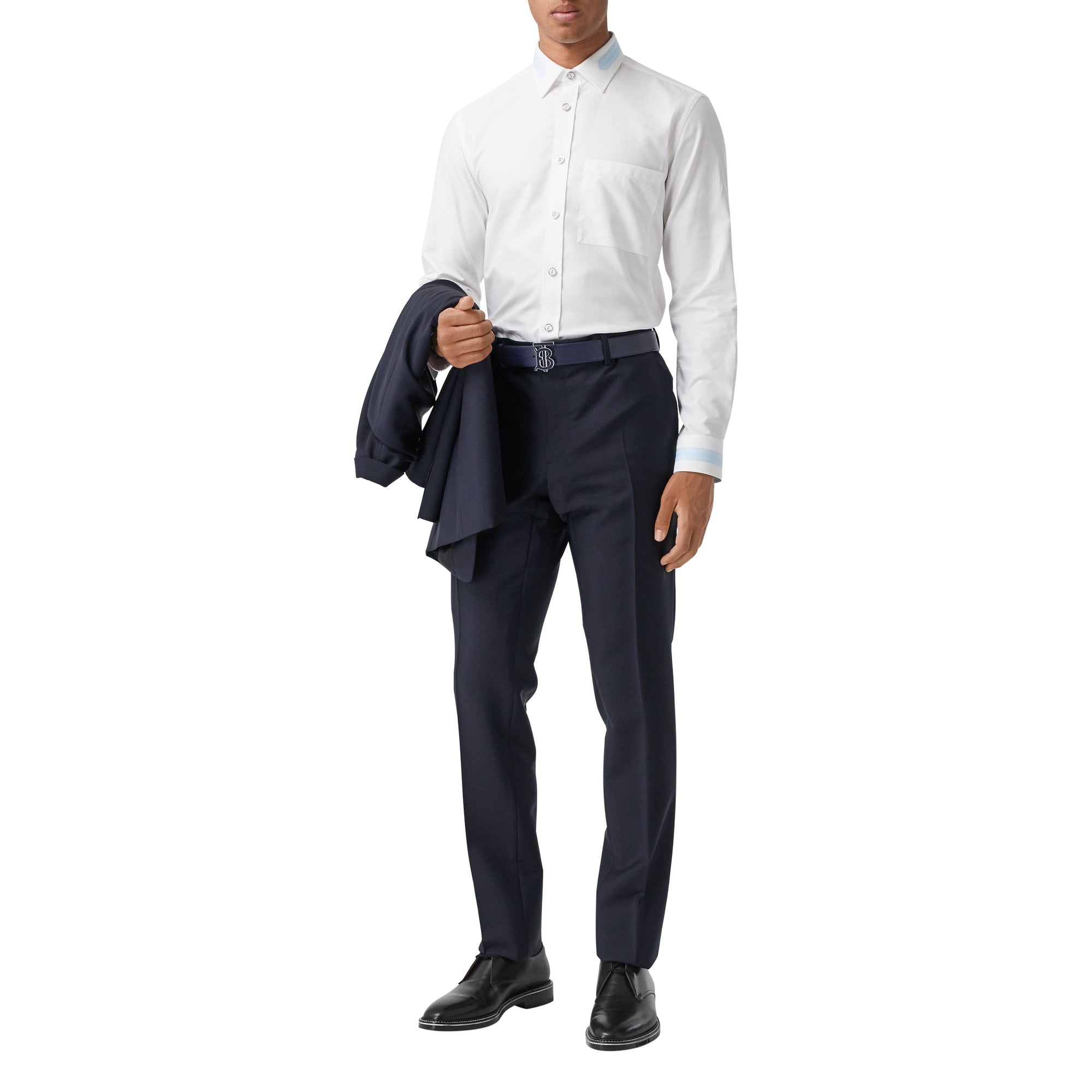 WHITE Chemise Oxford slim en coton
