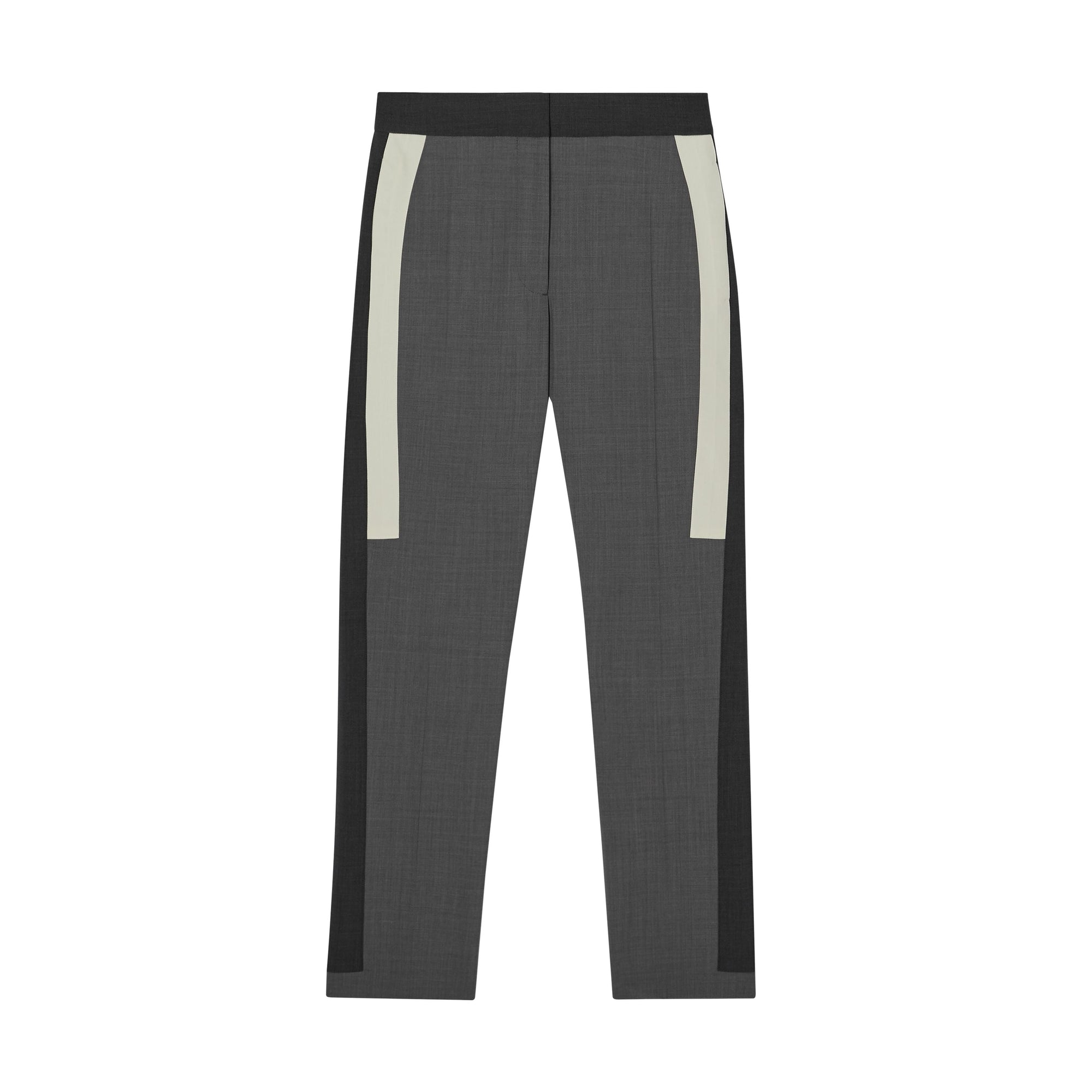 GREY Pantalon tailleur en laine stretch rayé