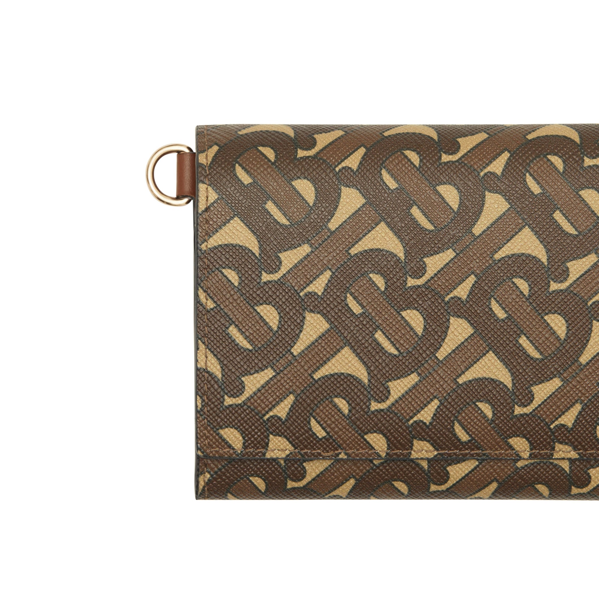 BRIDLE BROWN NS Petit portefeuille Monogram avec sangle amovible