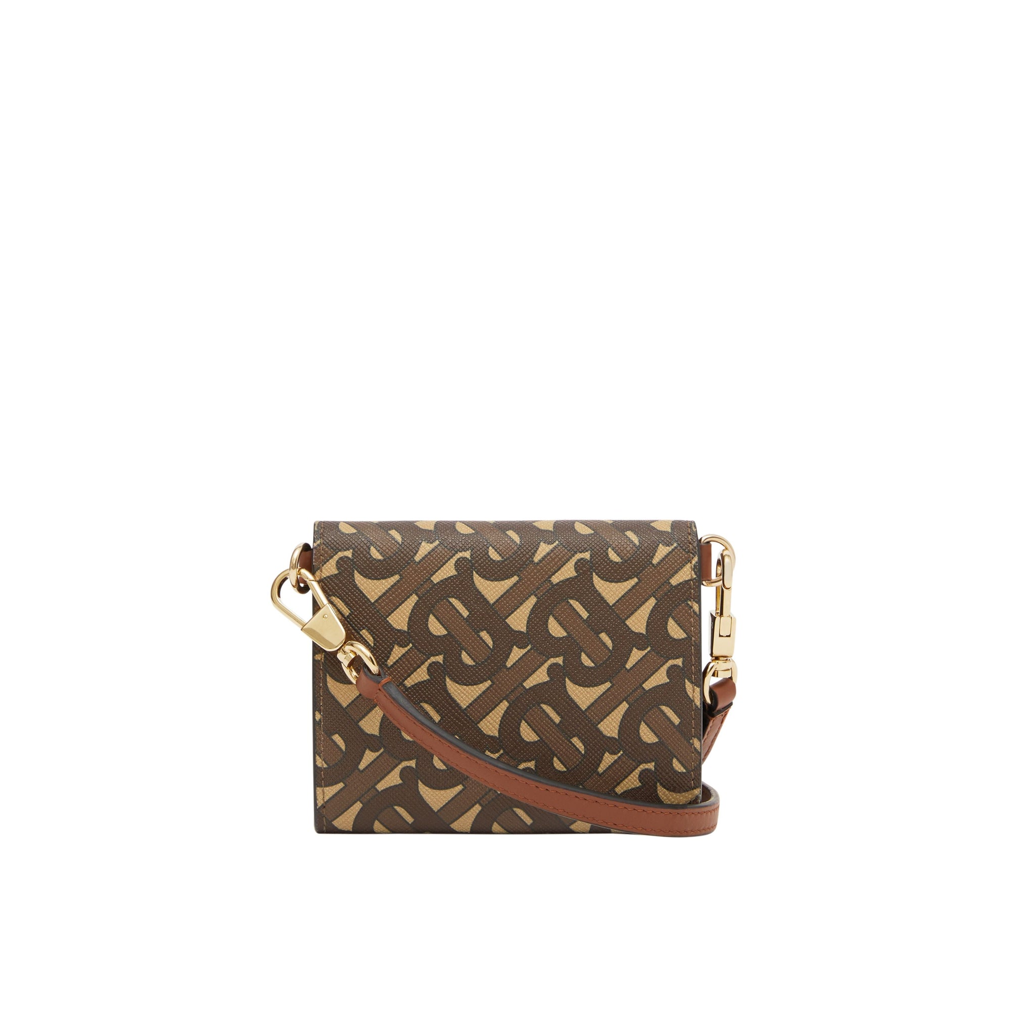 BRIDLE BROWN NS Petit portefeuille Monogram avec sangle amovible
