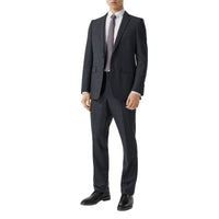 STEEL BLUE PATTERN Costume en laine check