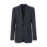 STEEL BLUE PATTERN Costume en laine check