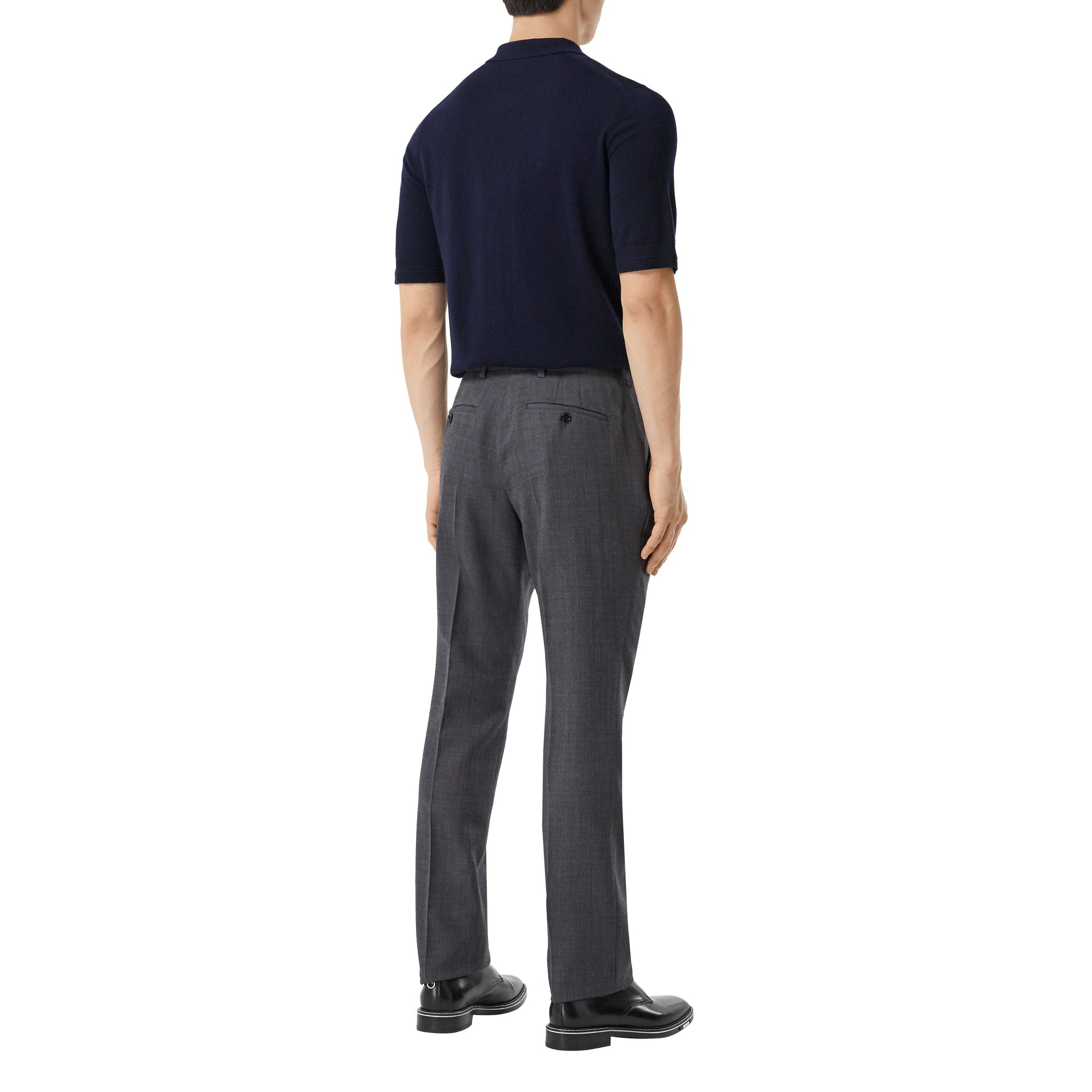 NAVY Polo en cachemire Monogram
