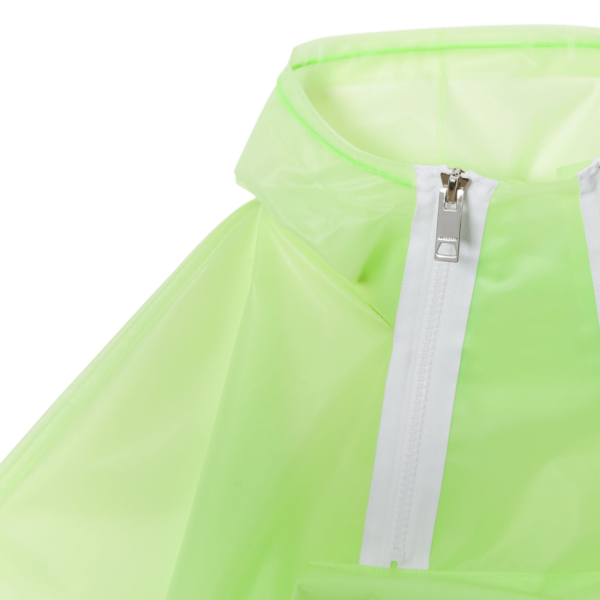 Poncho à capuche résistant aux intempéries avec logo - Pistache