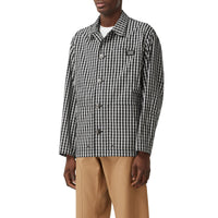 Veste en laine technique vichy - Noir