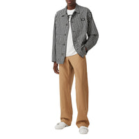 Veste en laine technique vichy - Noir