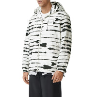 MONOCHROME IP PTTN Veste à capuche à imprimé aquarelle avec logo appliqué