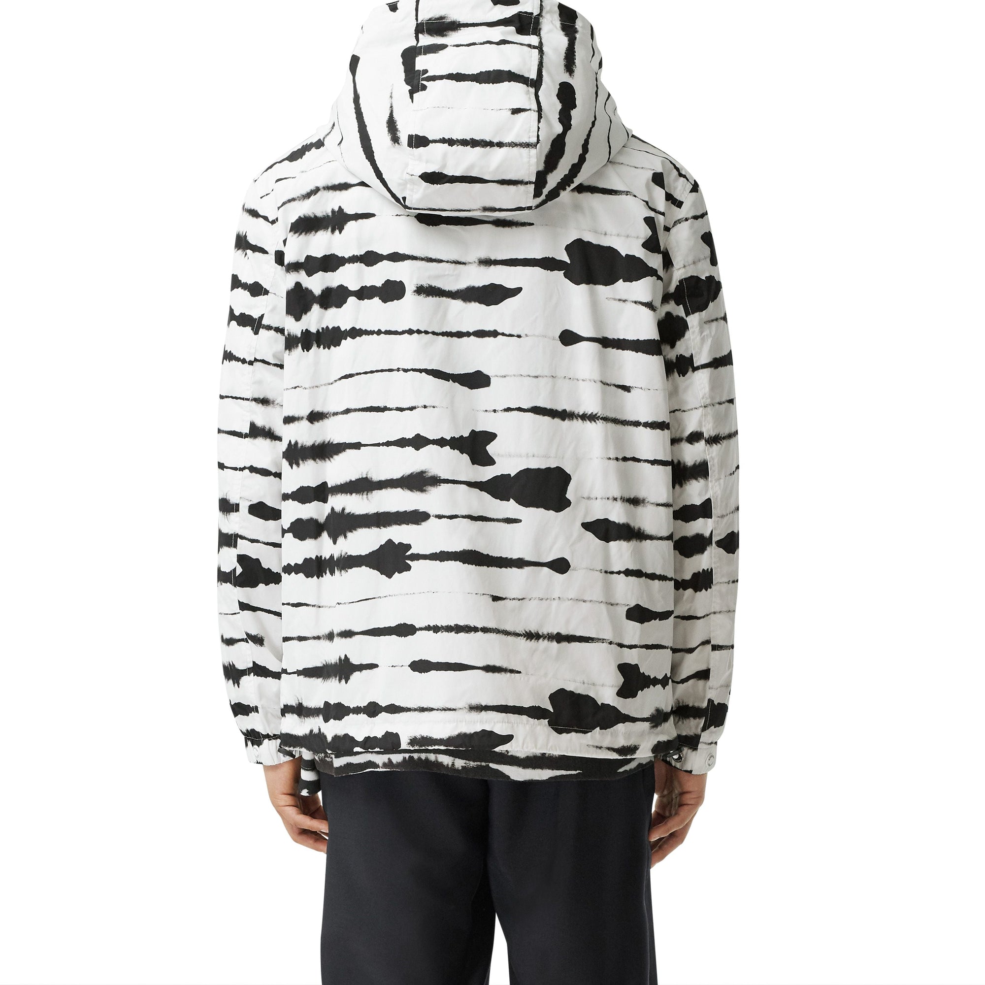MONOCHROME IP PTTN Veste à capuche à imprimé aquarelle avec logo appliqué