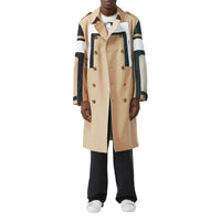 Trench en gabardine de coton à panneaux - Fauve doux