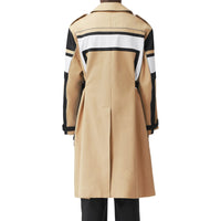 Trench en gabardine de coton à panneaux - Fauve doux