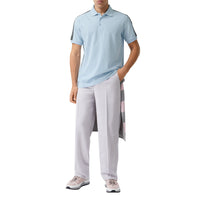 PALE BLUE Polo en piqué en coton avec bandes à logo