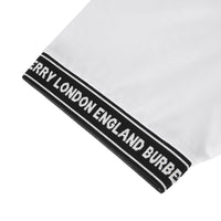WHITE T-shirt oversize en coton avec bandes à logo