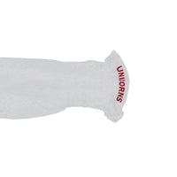 Manches bouffantes en dentelle de chantilly avec logo - Blanc