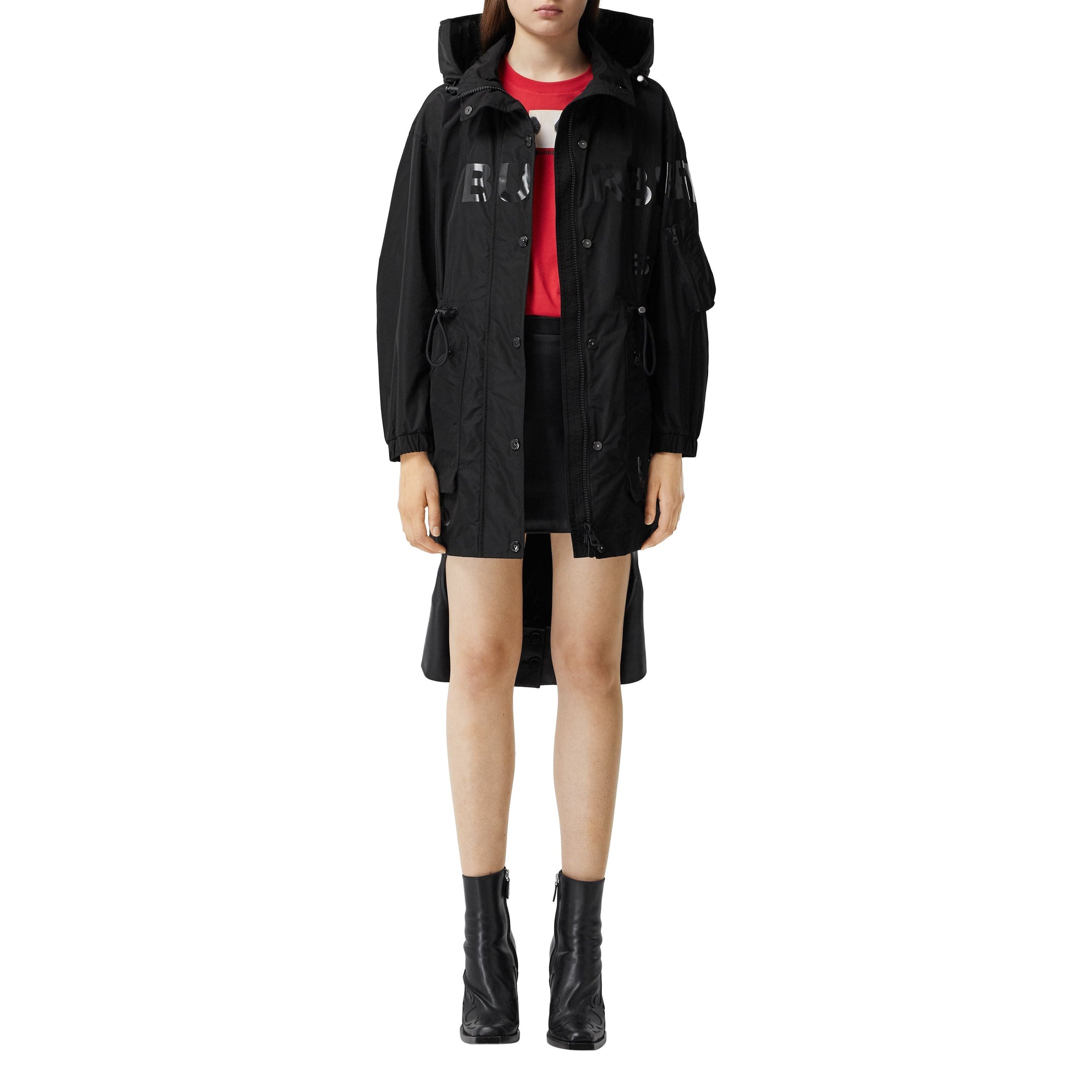 BLACK Parka en taffetas à mémoire de forme Horseferry