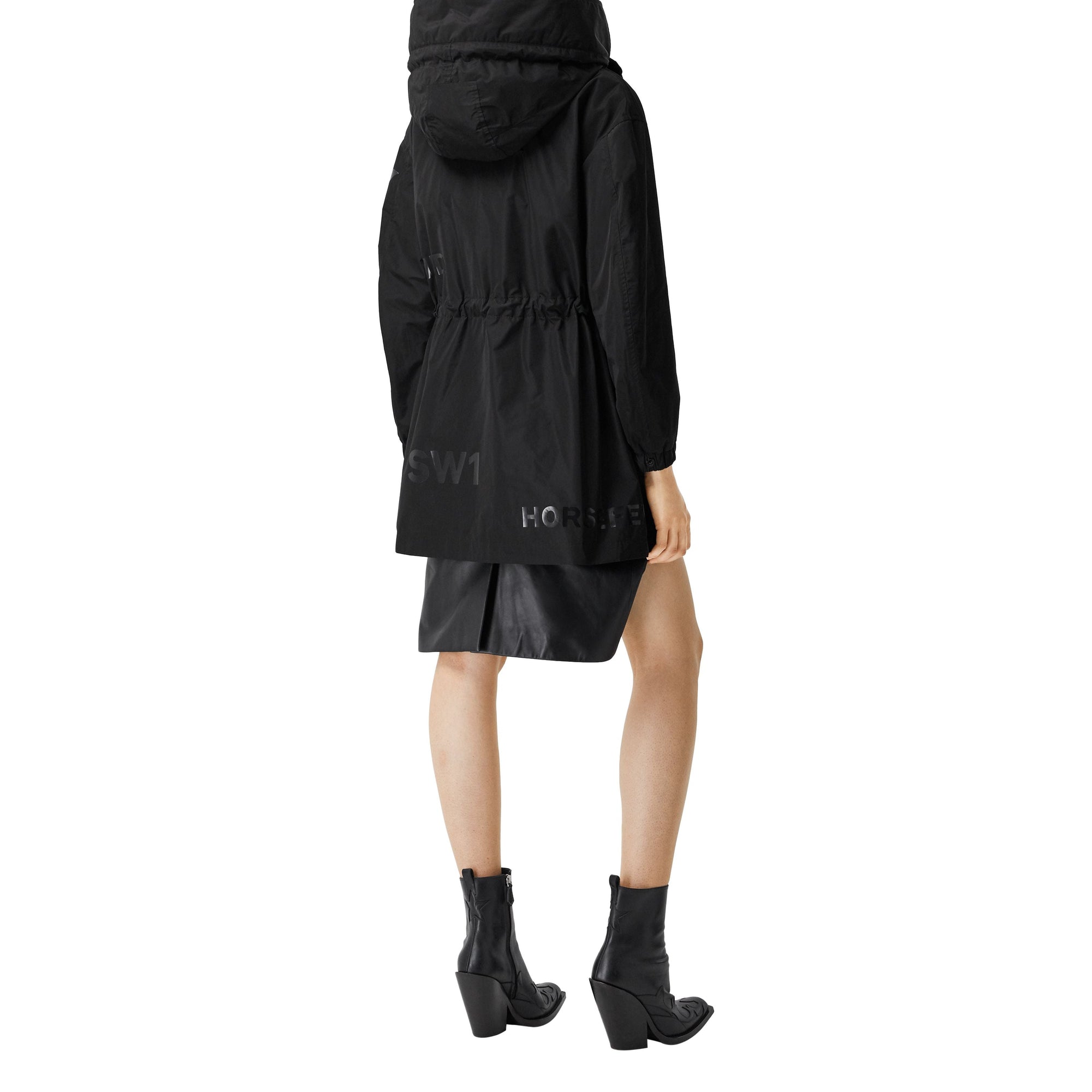 BLACK Parka en taffetas à mémoire de forme Horseferry