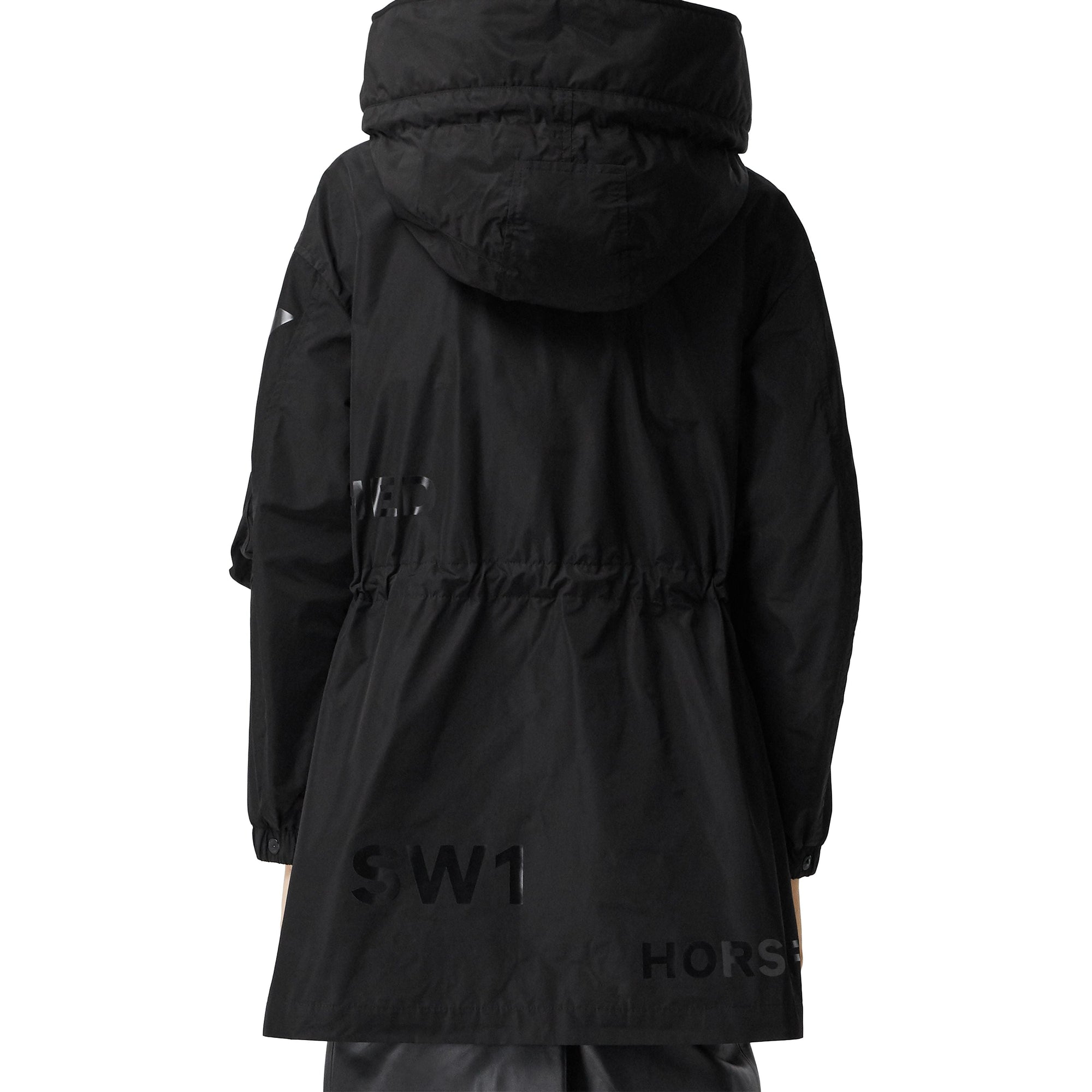 BLACK Parka en taffetas à mémoire de forme Horseferry