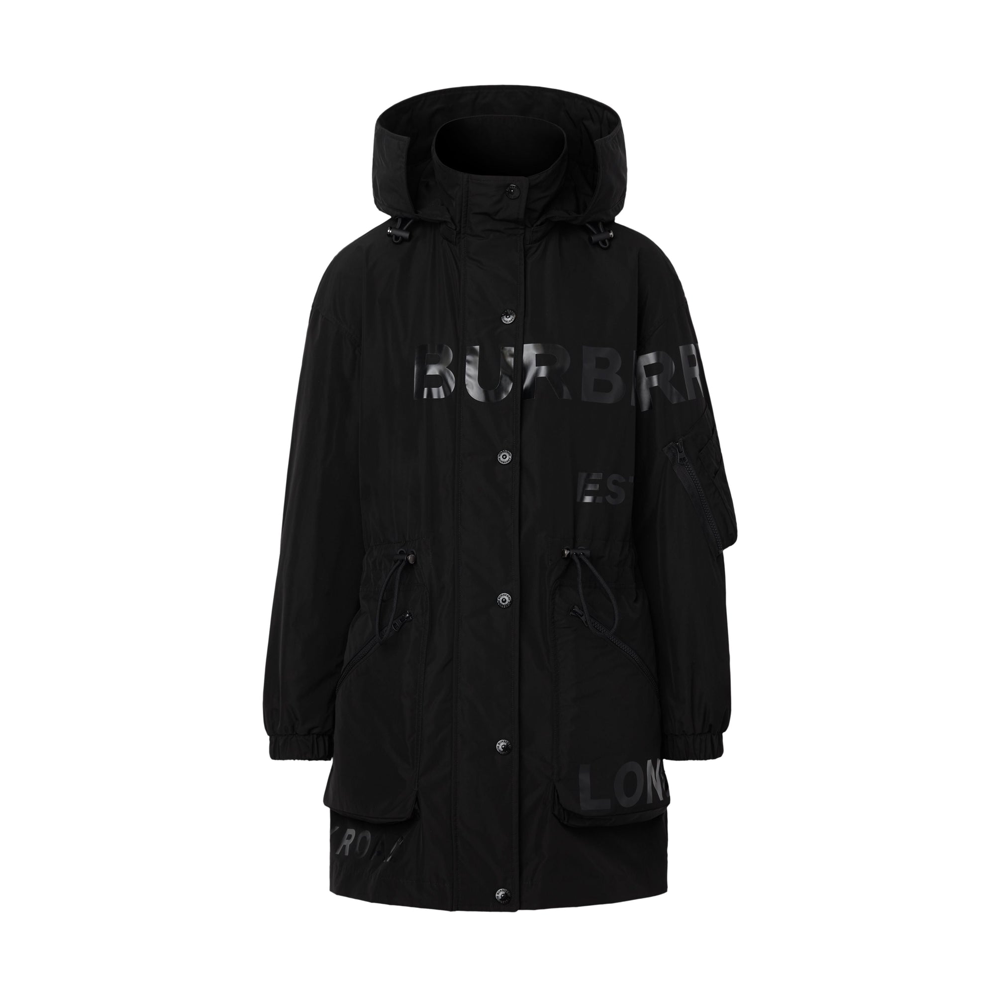BLACK Parka en taffetas à mémoire de forme Horseferry