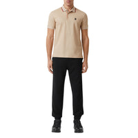 SOFT FAWN Polo en piqué de coton Monogram