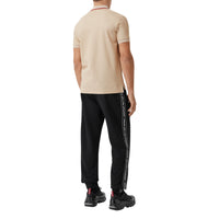 SOFT FAWN Polo en piqué de coton Monogram