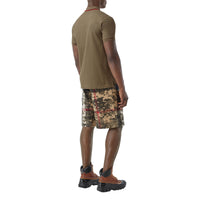 DEEP KHAKI Polo en piqué de coton Monogram
