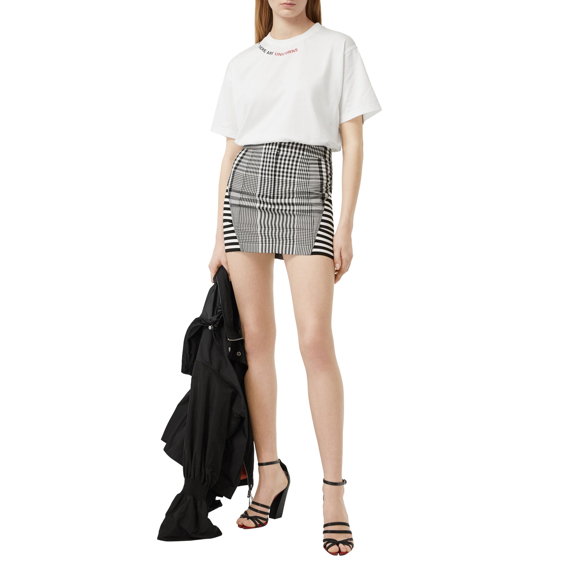 T-shirt oversize en coton avec citation - Blanc