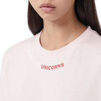 PALE PINK T-shirt oversize en coton avec citation