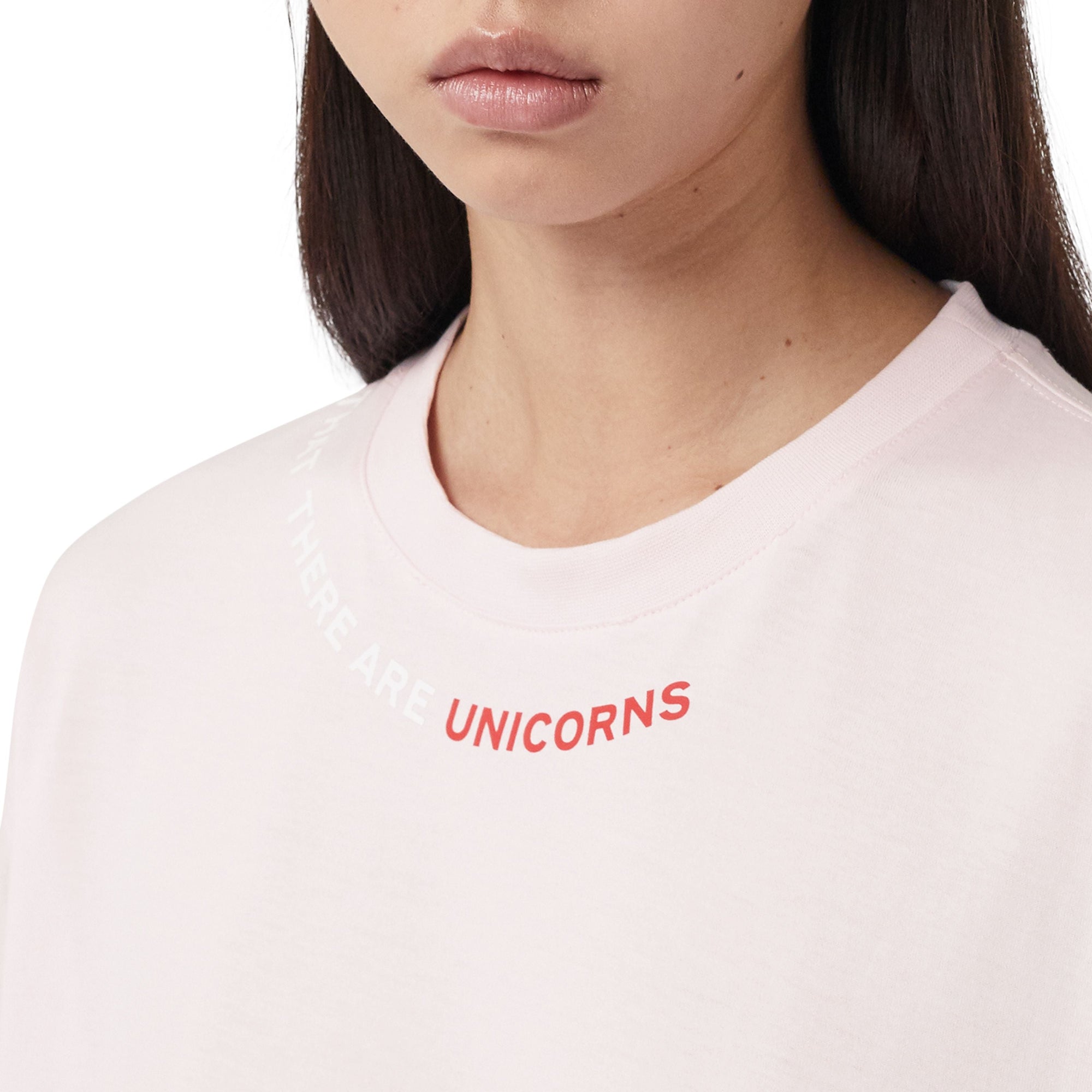 PALE PINK T-shirt oversize en coton avec citation
