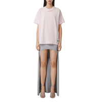 PALE PINK T-shirt oversize en coton avec citation