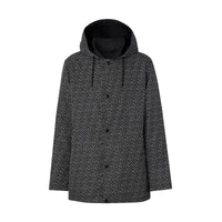 BLACK/WHITE IP PATTE Veste à capuche réversible en ECONYL® avec Monogram