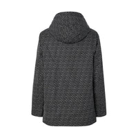 BLACK/WHITE IP PATTE Veste à capuche réversible en ECONYL® avec Monogram