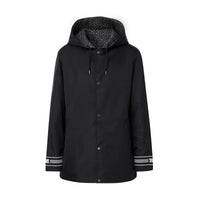 BLACK/WHITE IP PATTE Veste à capuche réversible en ECONYL® avec Monogram