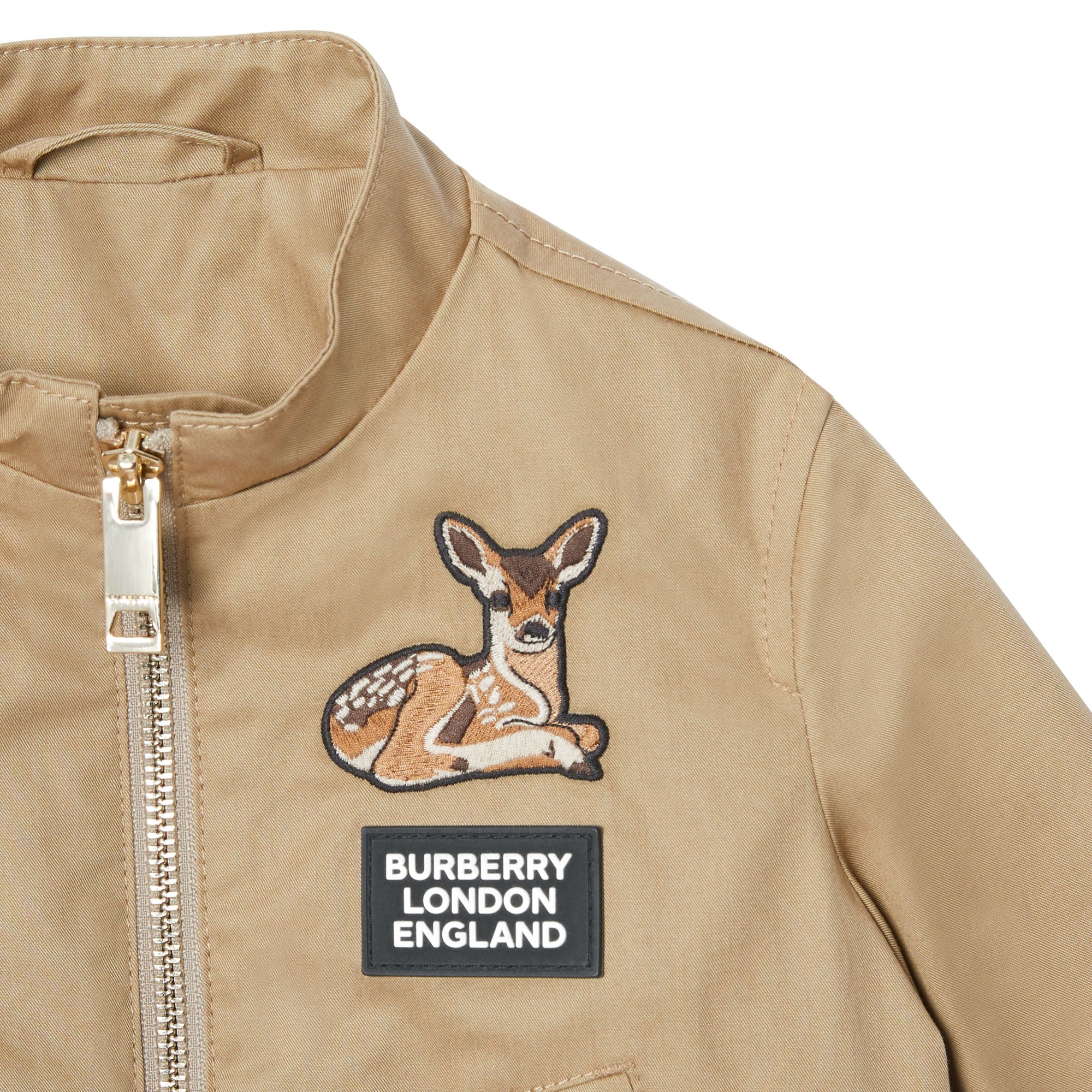 HONEY Veste Harrington en sergé de coton à motif daim