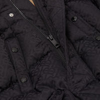 BLACK Doudoune en jacquard Monogram avec capuche amovible