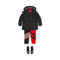 BLACK Doudoune en jacquard Monogram avec capuche amovible
