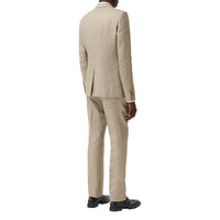 Veste de costume classique en lin - Camaïeu de marron cèdre