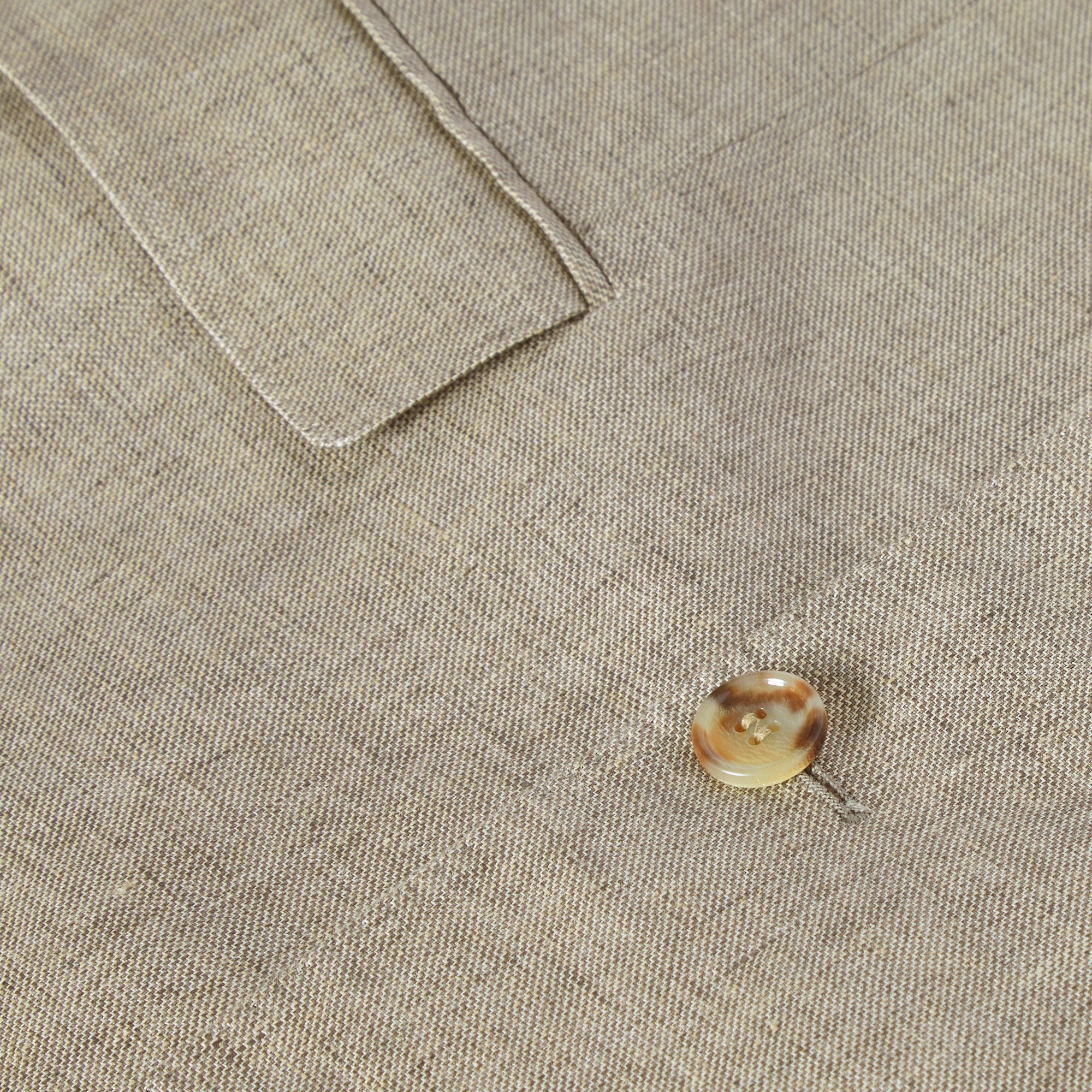 Veste de costume classique en lin - Camaïeu de marron cèdre