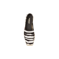 Espadrilles en toile de coton à imprimé aquarelle - Noir & blanc