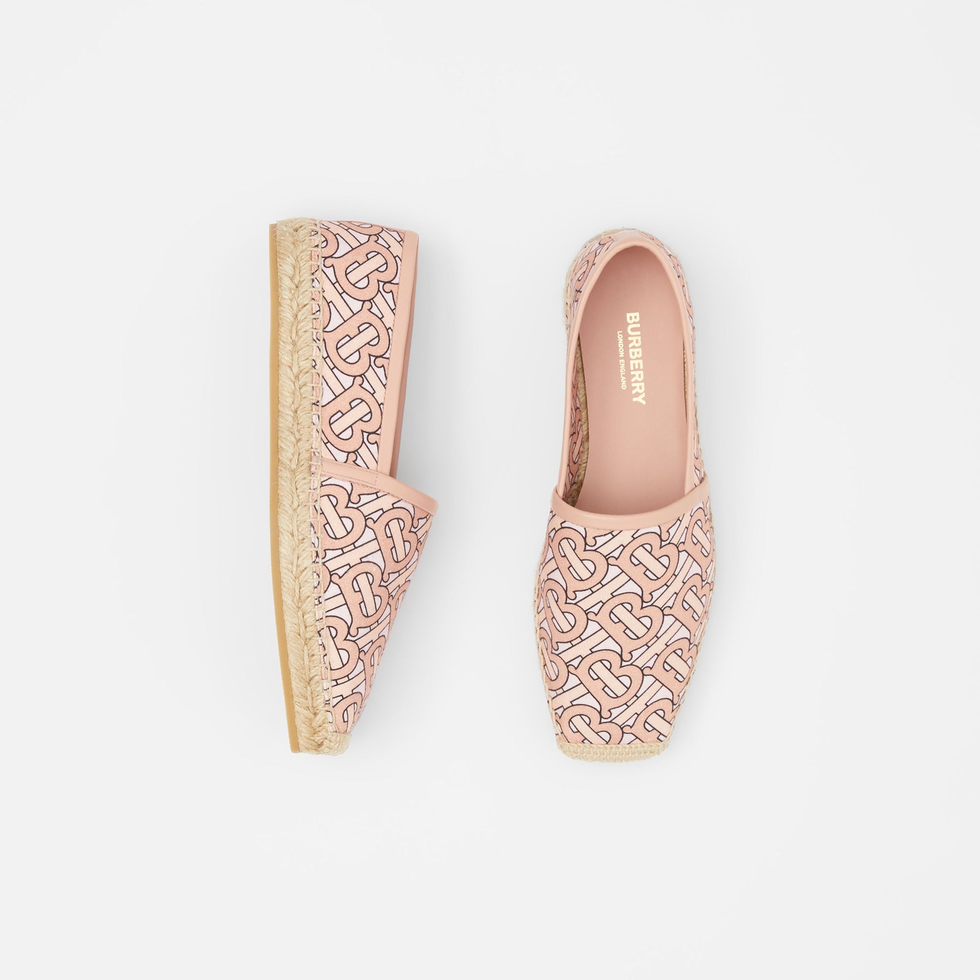 TB MONOGRAM Espadrilles en toile de coton Monogram