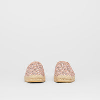 TB MONOGRAM Espadrilles en toile de coton Monogram