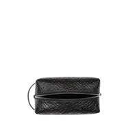 BLACK Pochette de voyage en cuir Monogram