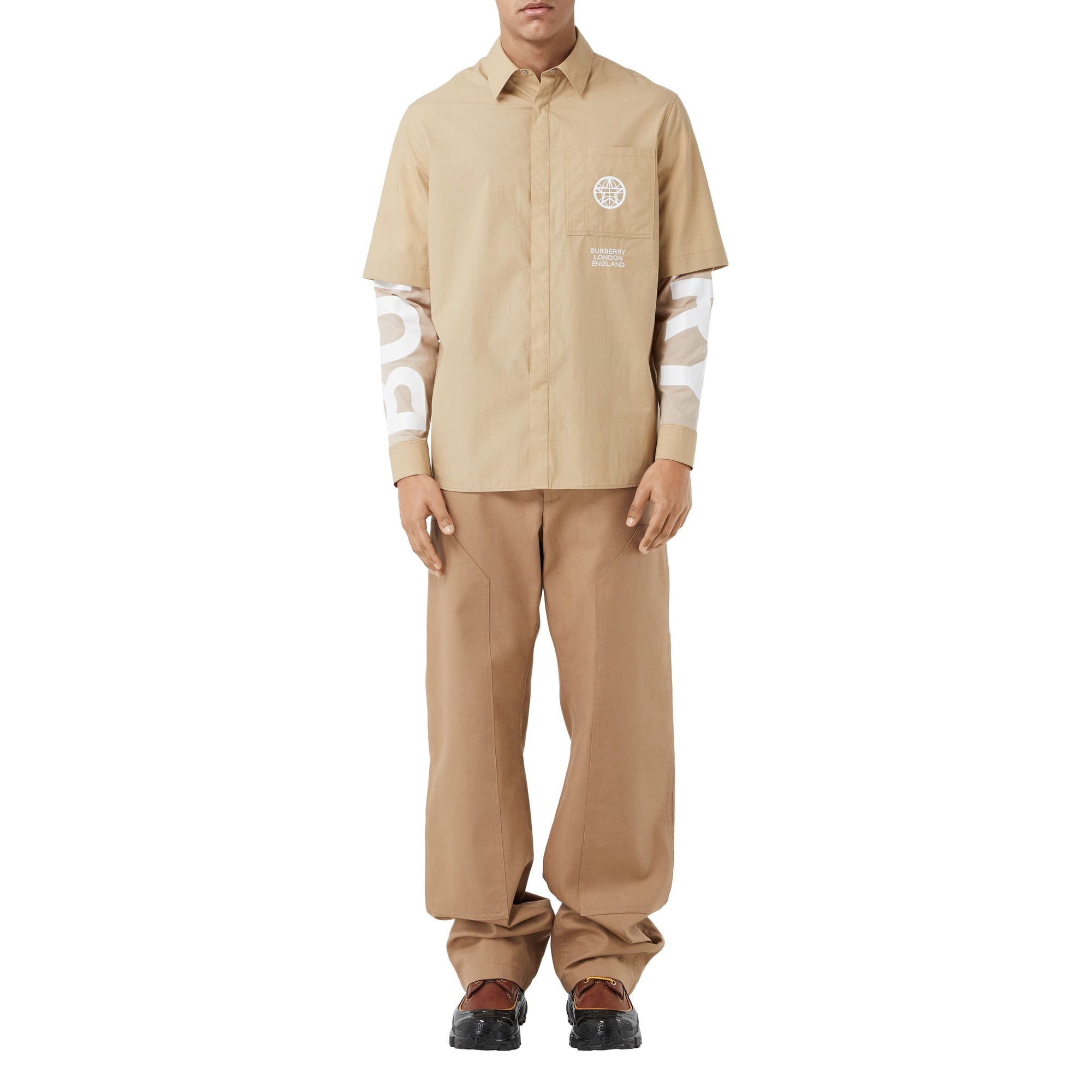 SOFT FAWN Chemise oversize en coton avec globe