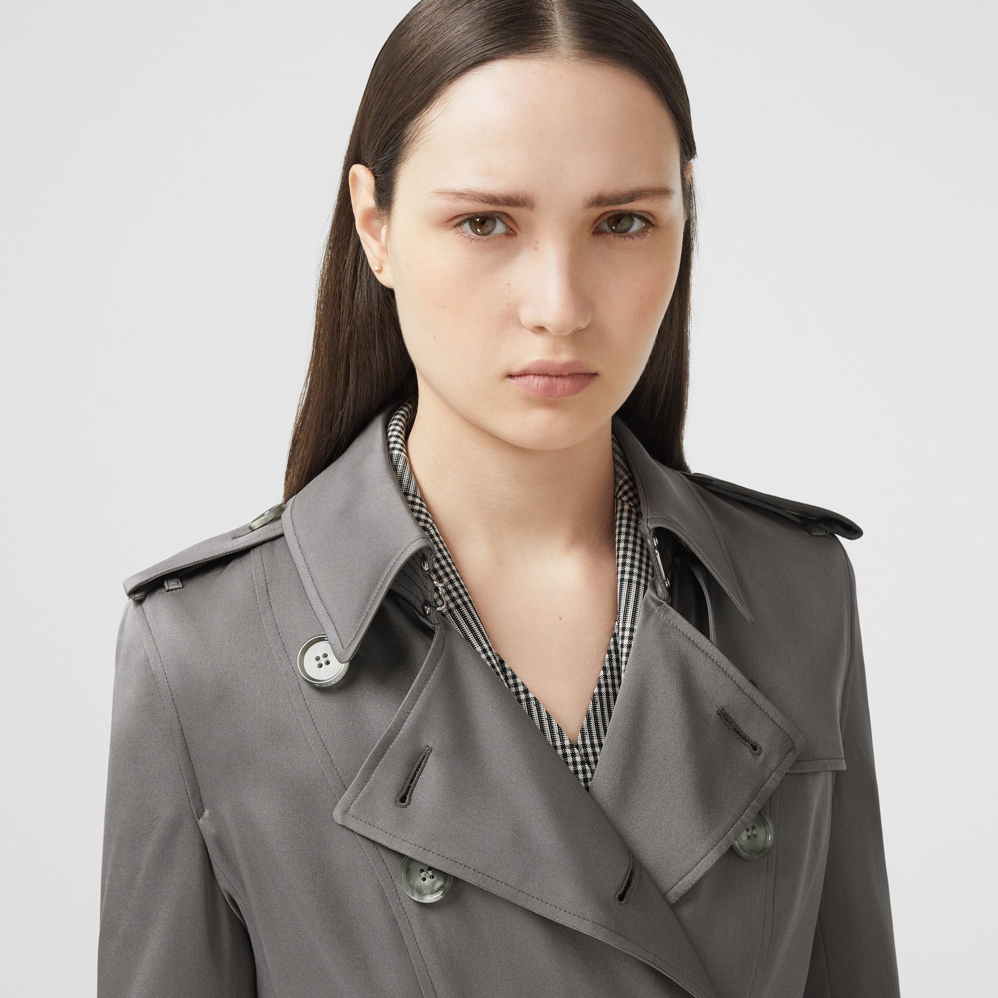 ENGLISH GREY Trench en soie