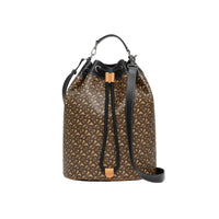 BRIDLE BROWN NS Cabas avec cordon de serrage en toile écologique Monogram et cuir