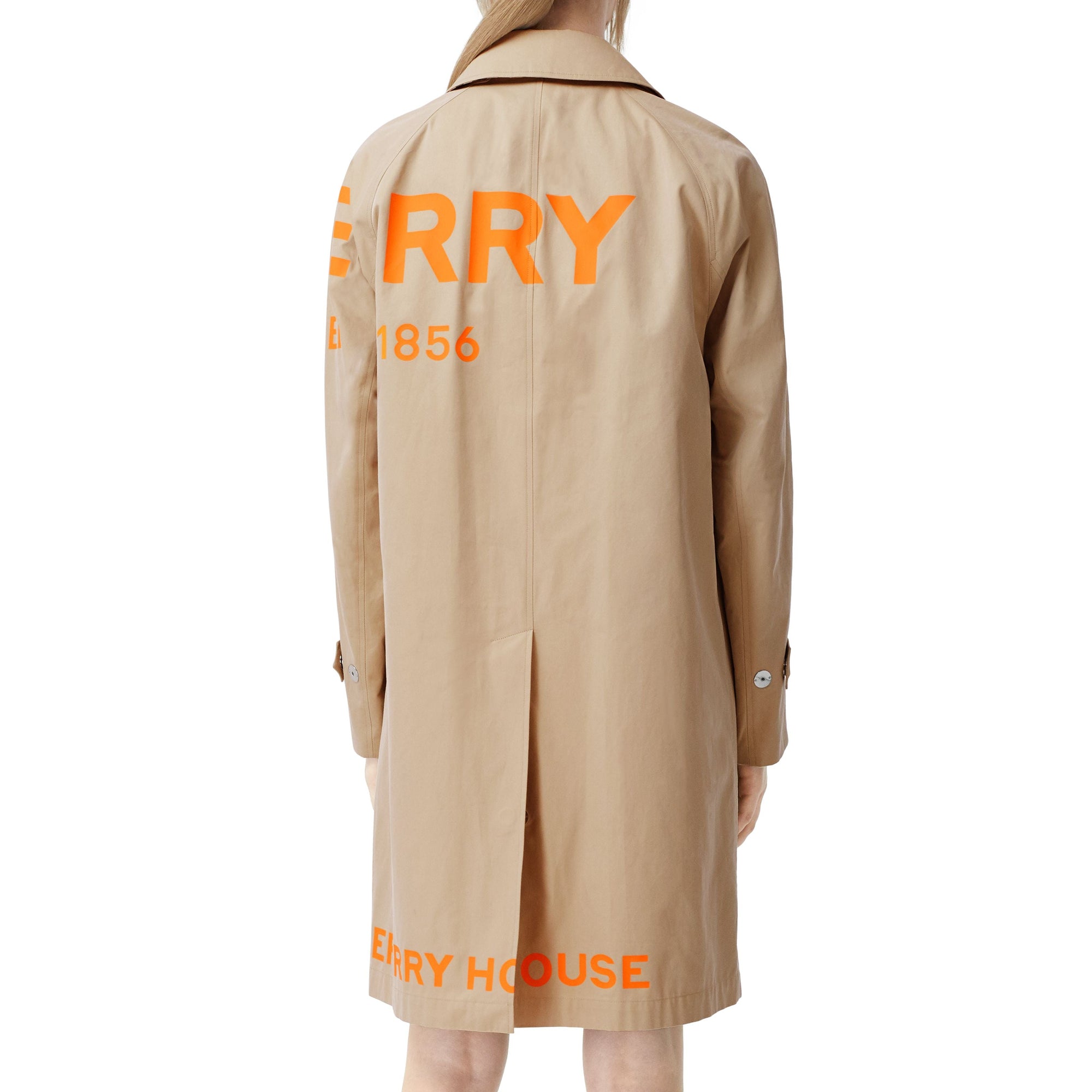 Paletot en gabardine de coton Horseferry - Miel