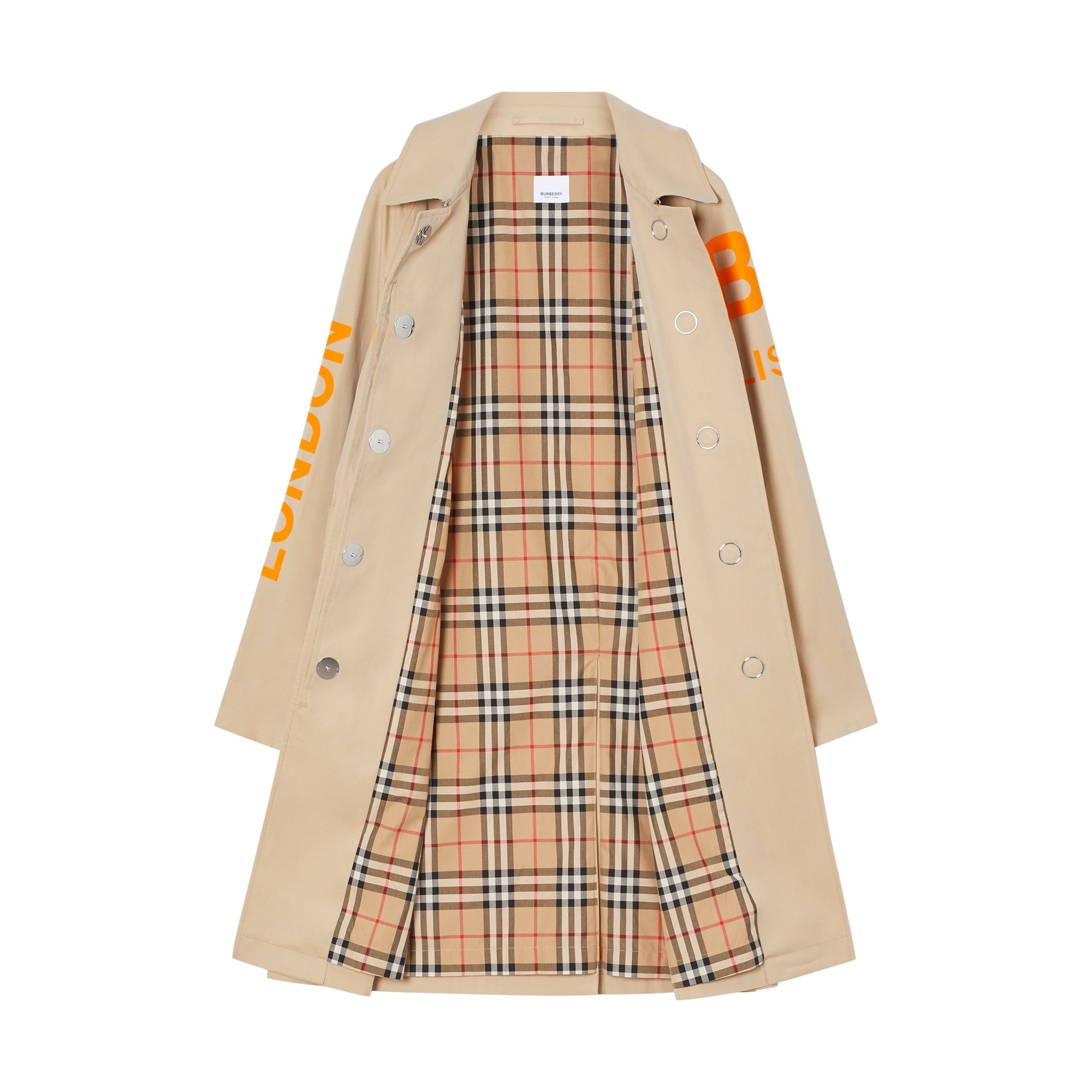 Paletot en gabardine de coton Horseferry - Miel