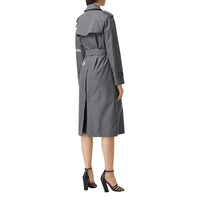 Trench en gabardine de coton Horseferry - Gris moyen