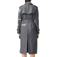 Trench en gabardine de coton Horseferry - Gris moyen